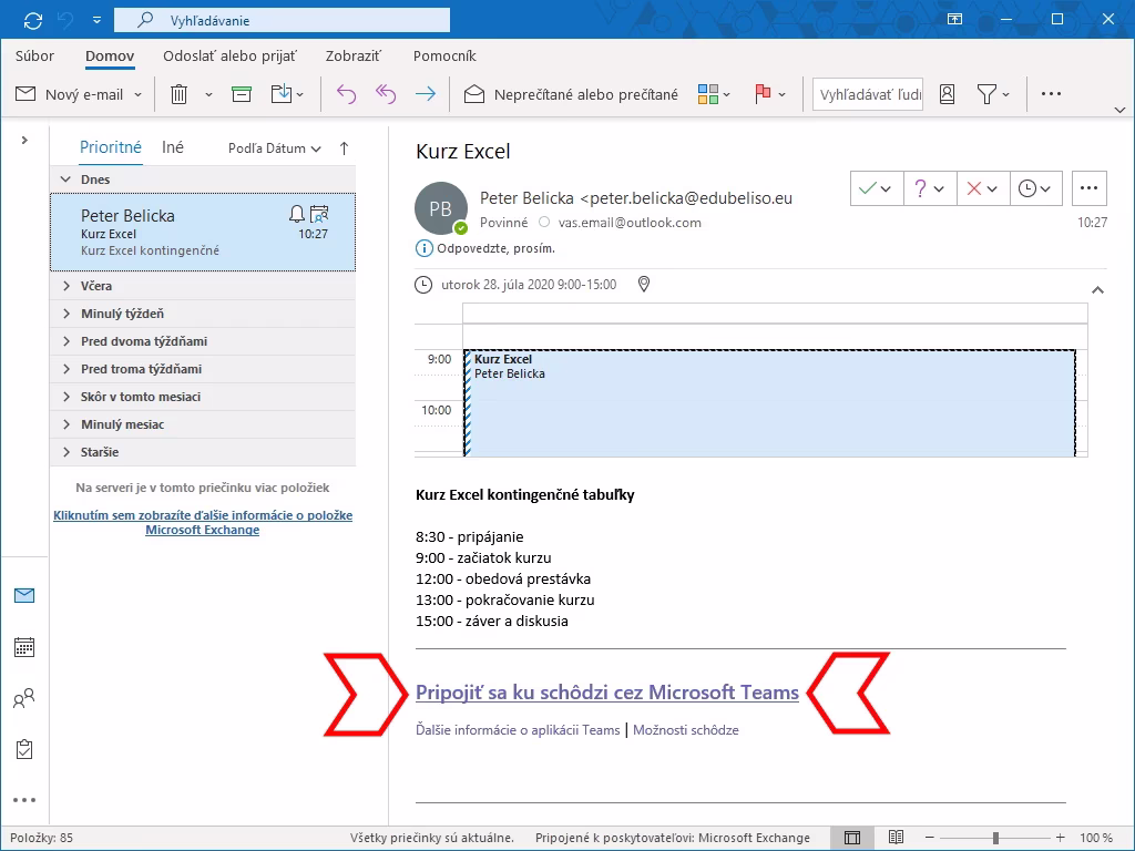 email-msteams-link_v2 Ukážka linku na pripojenie ku kurzu cez MS Teams